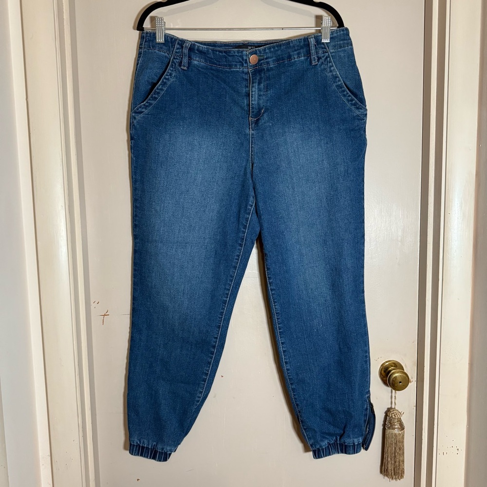 1822 Denim Ankle Zip Jogger Jeans - Size 14/32